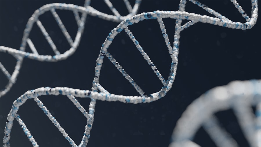 Representación de una hélice de ADN para diagnóstico molecular